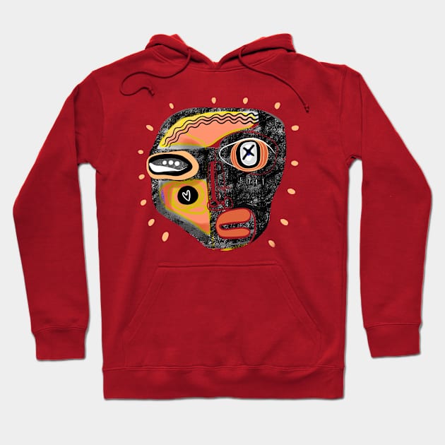 ABSTRACT FACE Hoodie by Daria Kusto